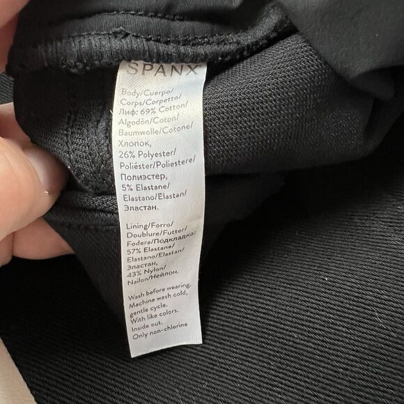 SPANX Black Jean-ish Jeggings Slimming Ankle Skinny Pull On Stretch Womens Small - Picture 3 of 8